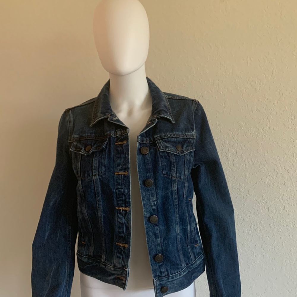 J Crew Indigo Denim Jean Jacket
